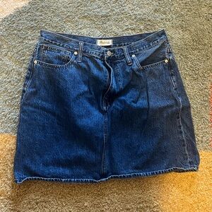 Medium blue denim skirt